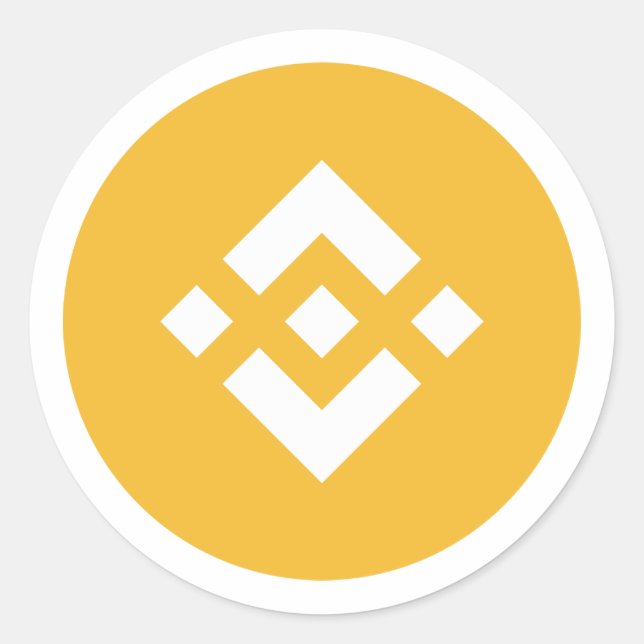Adesivo Redondo BNB Binance sticker (Frente)