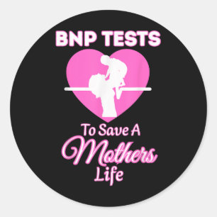Adesivo Redondo Bnp Testando Sensibilização Cardiologia de Mamães