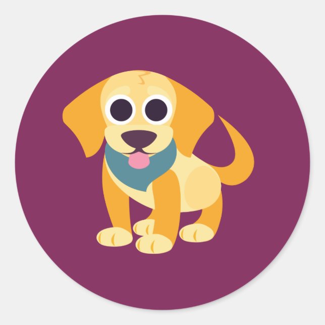 Adesivo Redondo Bo, o Cão (Frente)