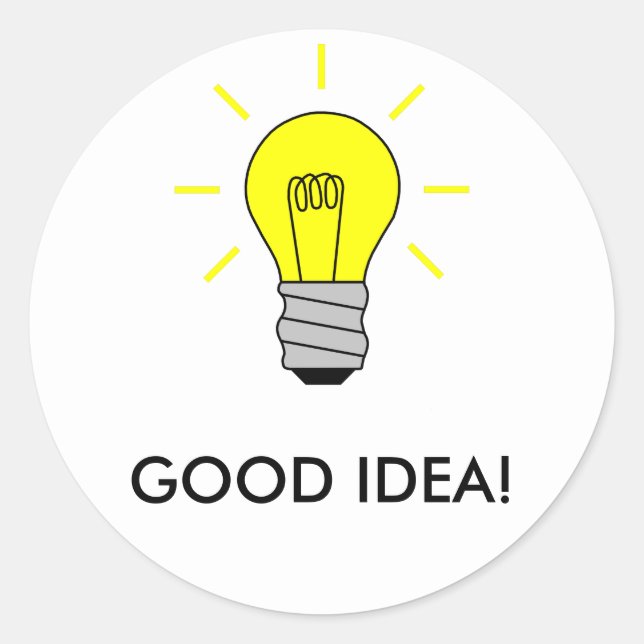 ADESIVO REDONDO BOA IDEIA! (Frente)