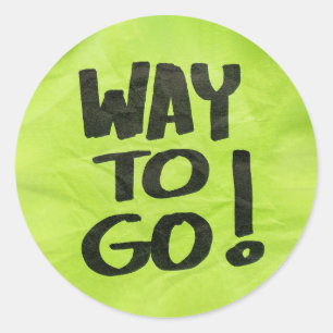 Adesivo Redondo Boa maneira de reconhecer um louvor positivo para 