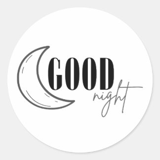 Adesivo Redondo Boa noite