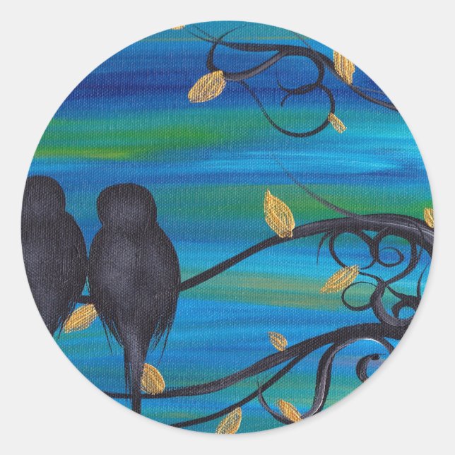 Adesivo Redondo Boa noite meu amor (Frente)