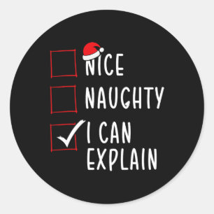 Adesivo Redondo Boa Noite Posso Explicar A Lista De Natal De San X