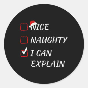 Adesivo Redondo Boa Noite Posso Explicar A Lista De Natal De San X