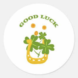 Adesivo Redondo Boa Sorte