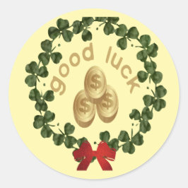 Adesivo Redondo Boa Sorte