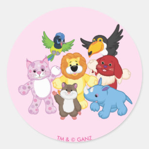 Adesivo Redondo Boa vinda a Webkinz!