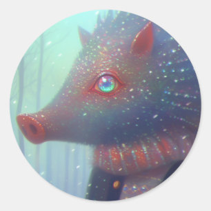 Adesivo Redondo Boar