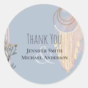 Adesivo Redondo Boas Casas Dusty Blue Peach Drecher