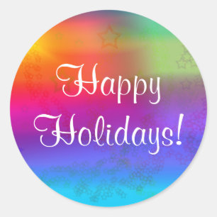 Adesivo Redondo Boas festas!