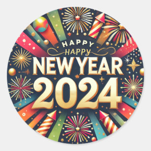 Adesivo Redondo Boas notícias dos Stickers 2024