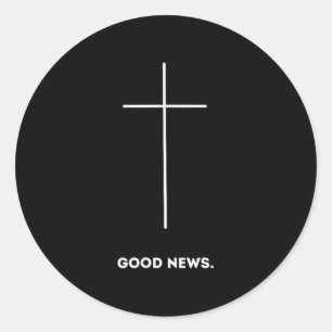 Adesivo Redondo Boas Notícias Premium Faith Gift