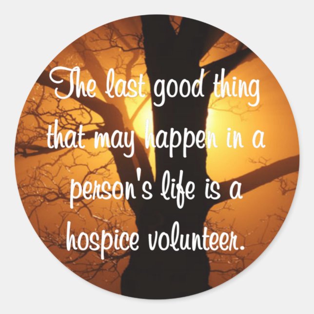 Adesivo Redondo Boas Obras do Voluntário do Hospital (Frente)