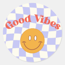 Boas Vibes Round Sticker