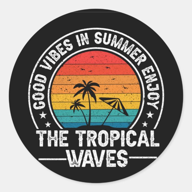 Adesivo Redondo Boas Víbias no Verão-4343 (Frente)