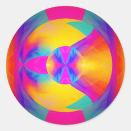 Adesivo Redondo Boas vibrações