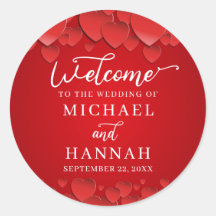 Boas-vindas ao Red Heart Modern Elegant Wedding