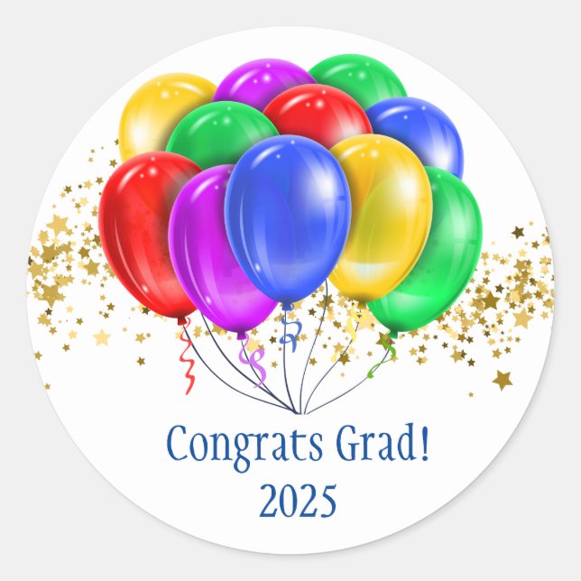 Adesivo Redondo Boas vindas de aniversário (Frente)