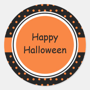 Adesivo Redondo Boas vindas do Dia das Bruxas