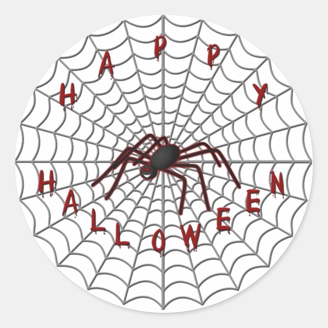 Adesivo Redondo Boas vindas do Dia das Bruxas (Frente)