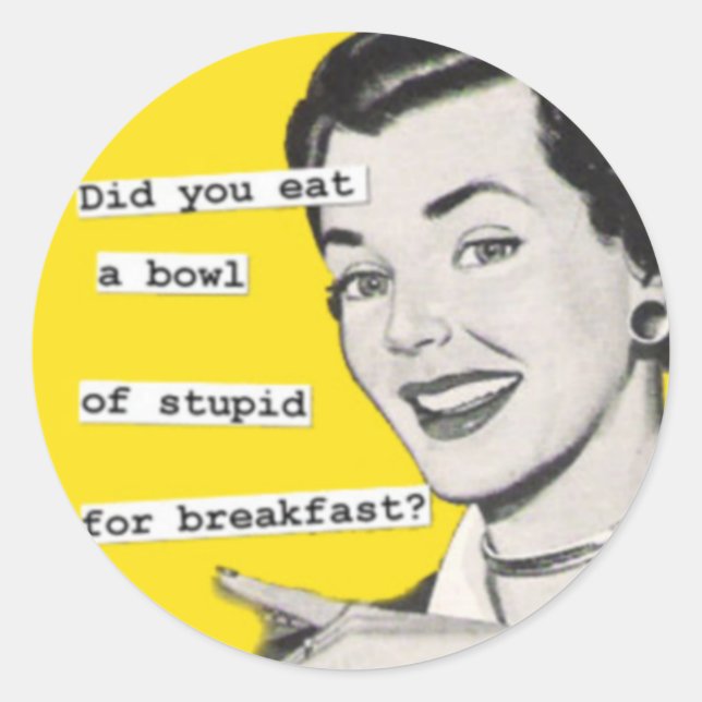 Adesivo Redondo Boas vinhetas para casinhas (Frente)