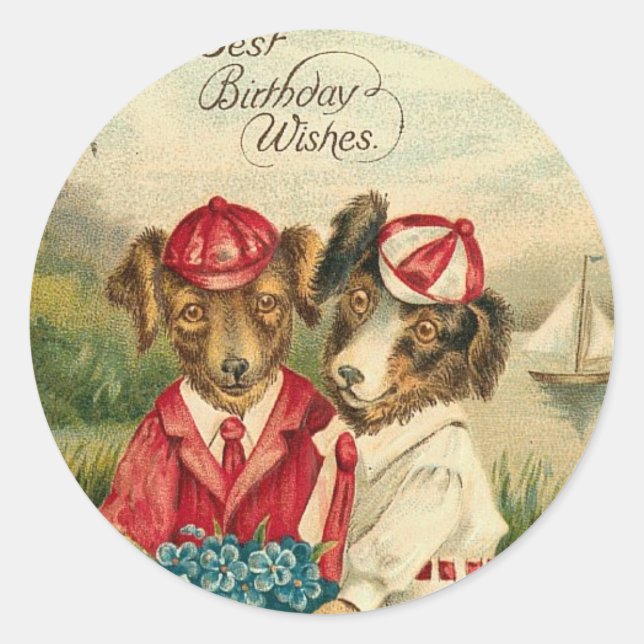 Adesivo Redondo Boas Vontades de Aniversário (Frente)