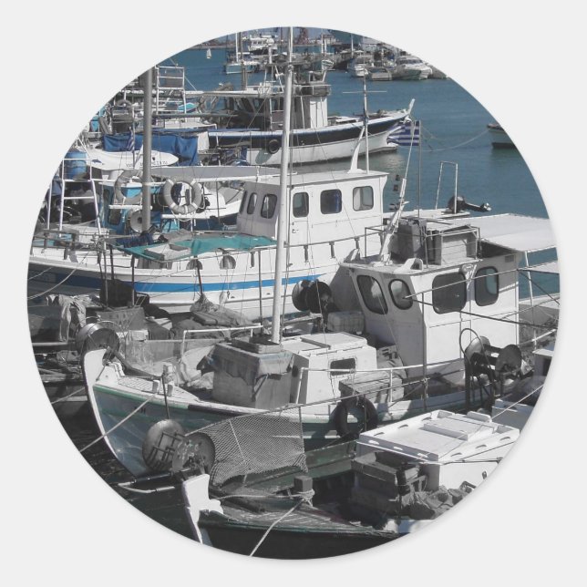 Adesivo Redondo Boat Stickers (Frente)