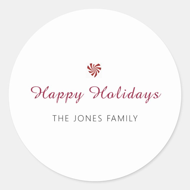 Adesivo Redondo Boato Feliz Natal (Frente)