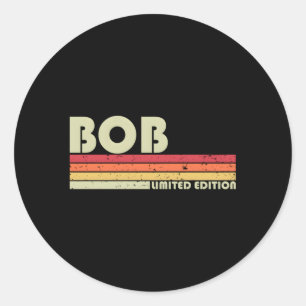 Adesivo Redondo Bob Name Personalizado