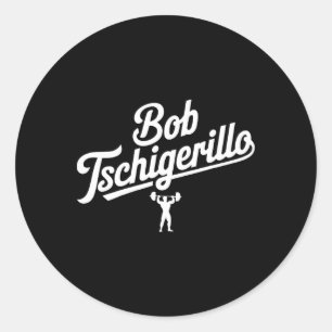 Adesivo Redondo Bob Tschigerillo Malhação Engraçado Gym Bodybuildi