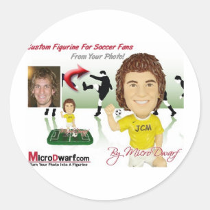 Adesivo Redondo Bobblehead Bobblehead Cabeças Bobble