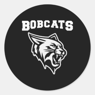 Adesivo Redondo Bobcats Sports With Mascot Sticker1