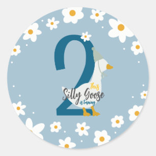 Adesivo Redondo Bobo de ganso