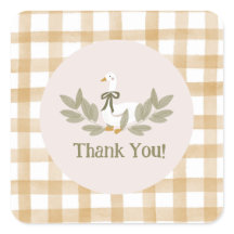 Bobo Gingham Amarelo Festa de aniversário Ganso