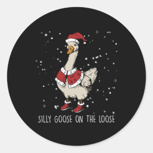 Adesivo Redondo Bobo Goose No Ganso De Papais noeis De Natal Perdi