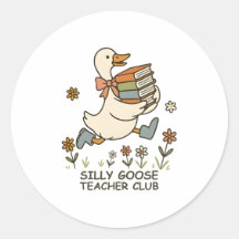 Bobo Goose Teacher Club Engraçado De Volta À Escol