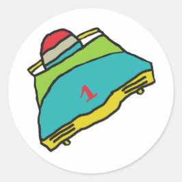 Adesivo Redondo Bobsled