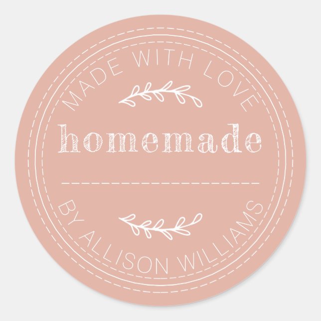 Adesivo Redondo Boca assada russa em casa emada empobrecida pode r (Frente)