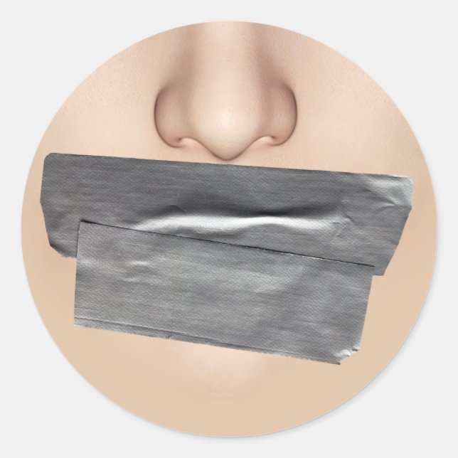 Adesivo Redondo Boca da Fita Duct (Frente)