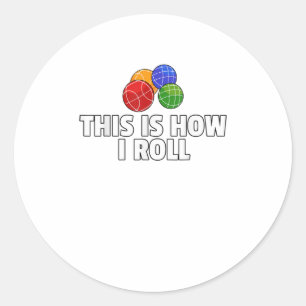 Adesivo Redondo Bocce Ball Gift Boliche italiana Bocci Pyer