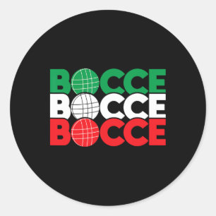 Adesivo Redondo Bocce - Entusiasta do Jogo Byll Lawn Bowling Boule