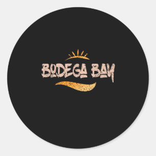 Adesivo Redondo Bodega Bay Califórnia Streetwear