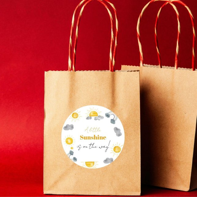 Adesivo Redondo Boêmia, um pouco de sol é o chá de fraldas (Criador carregado)