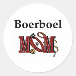 Adesivo Redondo Boerboel Dog MOM