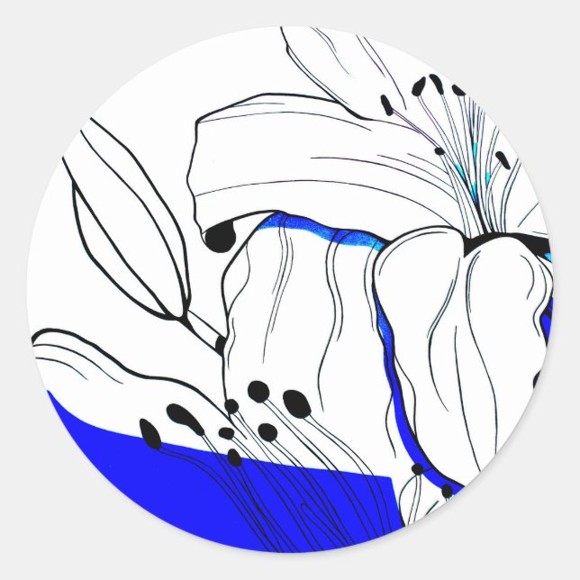 Adesivo Redondo Bohemian Design on a sticker. (Frente)