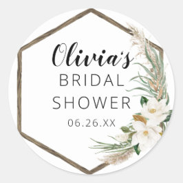 Adesivo Redondo Bohemian Wreath Envelope Favor Stickers