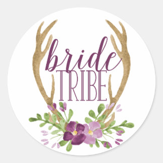 Adesivo Redondo Boho Bride Tribe Stickers