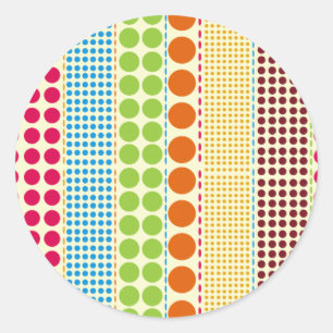 Adesivo Redondo Boho Dots Envelope Selo