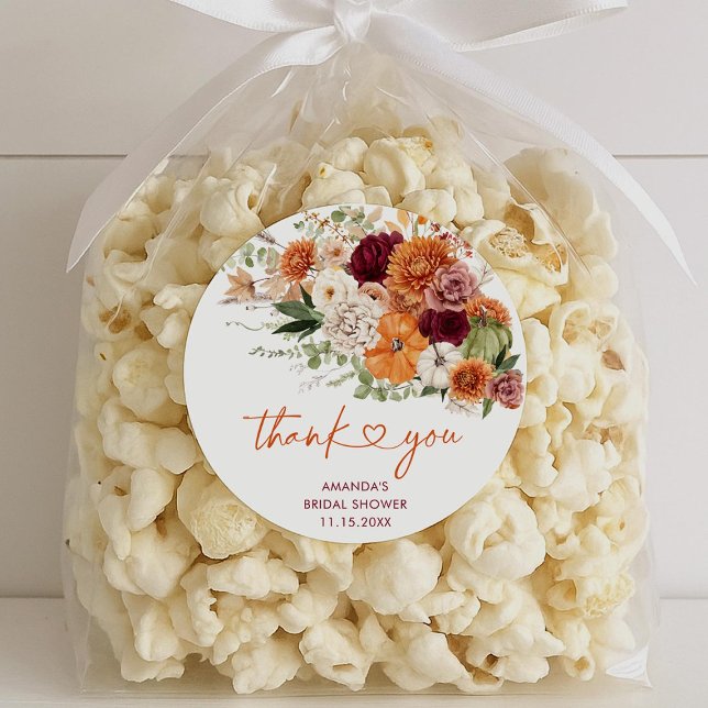 Adesivo Redondo Boho Harvest Cai Nos Chás de panela De Amor (Criador carregado)